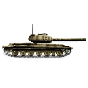 Tank With Flag Emblem PNG Qtj67