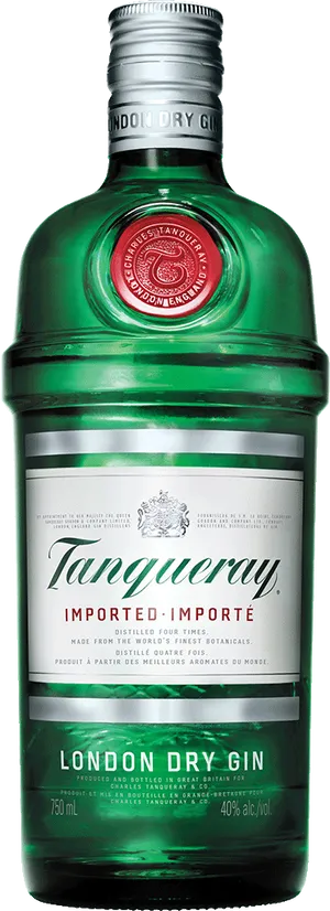 Tanqueray Gin Bottle PNG image