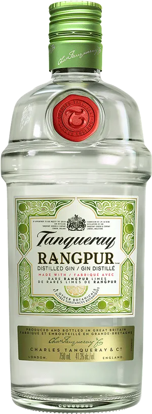 Tanqueray Rangpur Gin Bottle PNG image