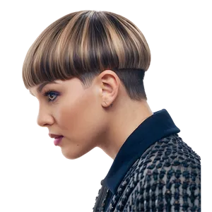 Tapered Bowl Cut Look PNG Tnd71 PNG