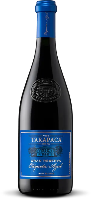 Tarapaca Gran Reserva Red Wine Bottle PNG