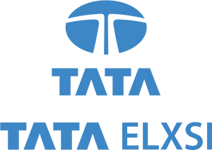 Tata Elxsi Logo Blue Background PNG image