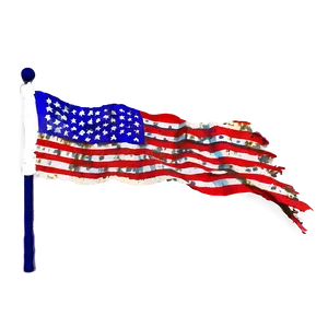 Tattered Flag Art PNG 76