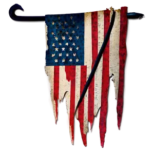 Tattered Flag Art PNG Wau