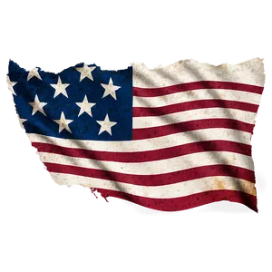 Tattered Flag Design PNG 06282024