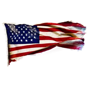 Tattered Flag Overlay PNG 06282024