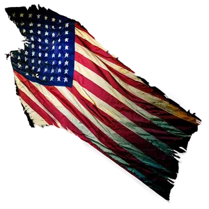 Tattered Flag Overlay PNG 56