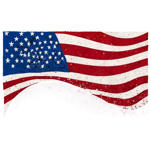 Tattered Flag Wave PNG 06282024