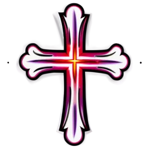 Tattoo Style Cross Outline Png 42 PNG image