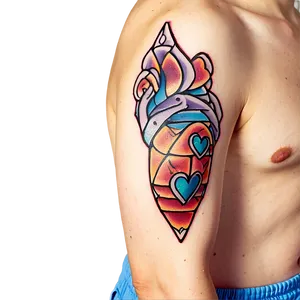 Tattoo Style Heart Outline PNG Qmx PNG