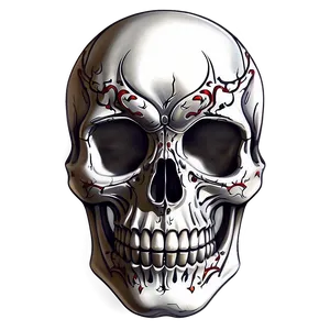 Tattoo Style Skull Face PNG Doa