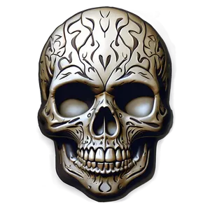 Tattoo Style Skull Face PNG Pkm PNG