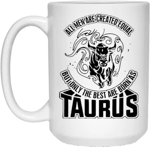 Taurus Zodiac Sign Mug PNG image