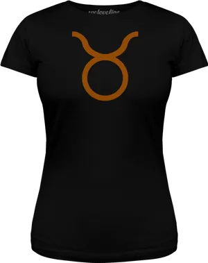 Taurus Zodiac Sign T Shirt Design PNG image