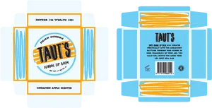 Tauts School Lip Balm Packaging Design PNG image