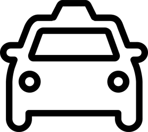 Taxi Cab Icon Outline PNG image