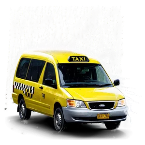 Taxi In Rainy Weather PNG Svs PNG