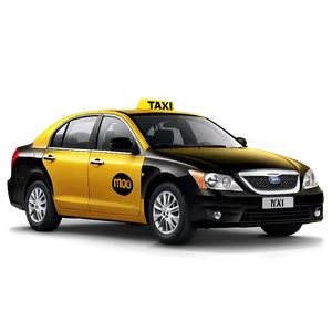Taxi In Sunset Scene PNG Lce65 PNG