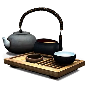 Tea Ceremony Set PNG 05242024