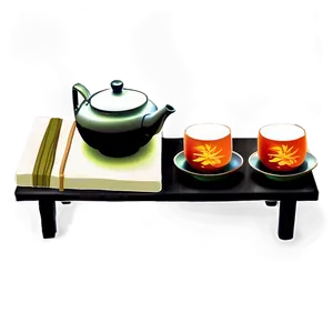 Tea Ceremony Set PNG Utg94