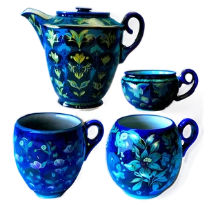 Tea Cup And Pot Set PNG Avo52 PNG