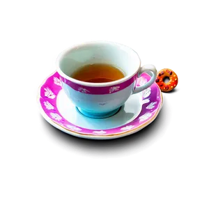 Tea Cup With Cookie Holder PNG Biw60 PNG