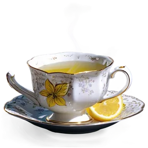 Tea Cup With Lemon PNG 58