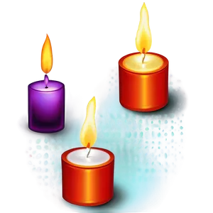 Tea Light Candle Set PNG 10