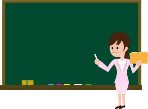 Teacher In Classroom Illustration