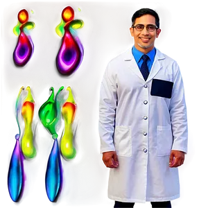 Teacher In Lab Coat PNG 80