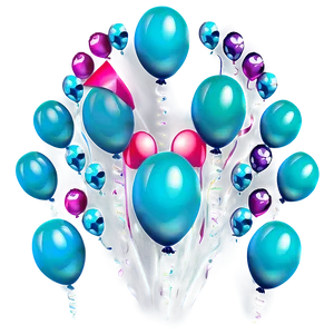 Teal Blue Balloons PNG Dbx4 PNG