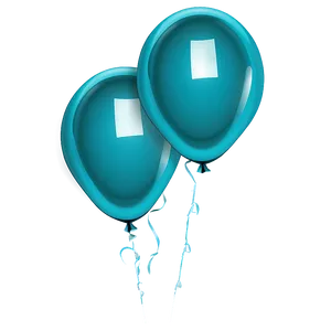 Teal Blue Balloons PNG Hqs8 PNG