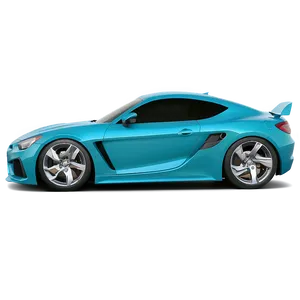 Teal Blue Car Mockup PNG Trt19 PNG