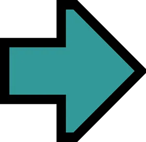 Teal Direction Arrow