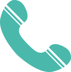Teal Phone Icon PNG image