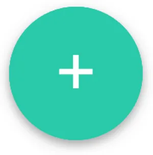 Teal Plus Icon PNG image