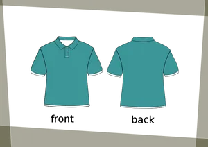 Teal Polo Shirt Design Template