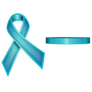 Teal Ribbon B PNG image