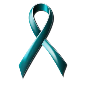 Teal Ribbon For Cervical Cancer Awareness PNG 85 PNG