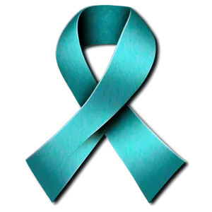 Teal Ribbon For Cervical Cancer Awareness PNG Xsl PNG