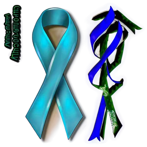 Teal Ribbon For Scleroderma Awareness PNG 06282024 PNG