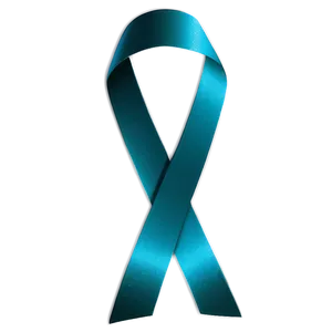 Teal Ribbon For Scleroderma Awareness PNG Bpj