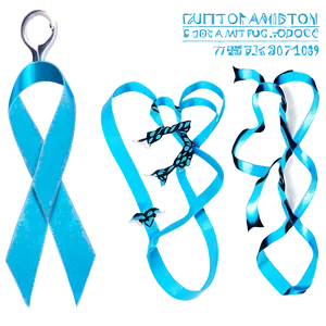 Teal Ribbon For Tourette Syndrome Awareness PNG 30 PNG