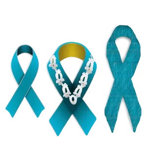 Teal Ribbon For Tourette Syndrome Awareness PNG 69 PNG