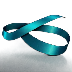 Teal Ribbon Of Hope PNG 06282024