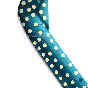 Teal Ribbon With Polka Dots PNG Ofg23