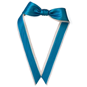 Teal Ribbon With Stripes PNG Ijb18