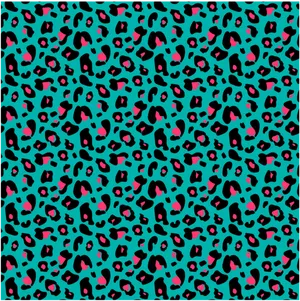 Tealand Pink Cheetah Print Pattern PNG image