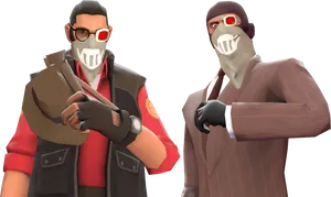 Team Fortress2 Spies PNG image
