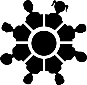 Teamwork Cogs Puzzle Graphic PNG image